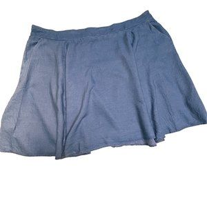TORRID Chambray Skater Skirt, Size 4X | 26